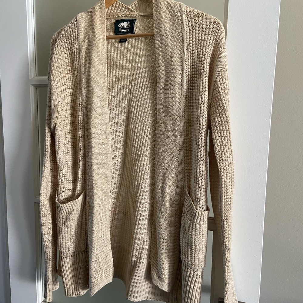 Roots cotton blend Knit Cardigan